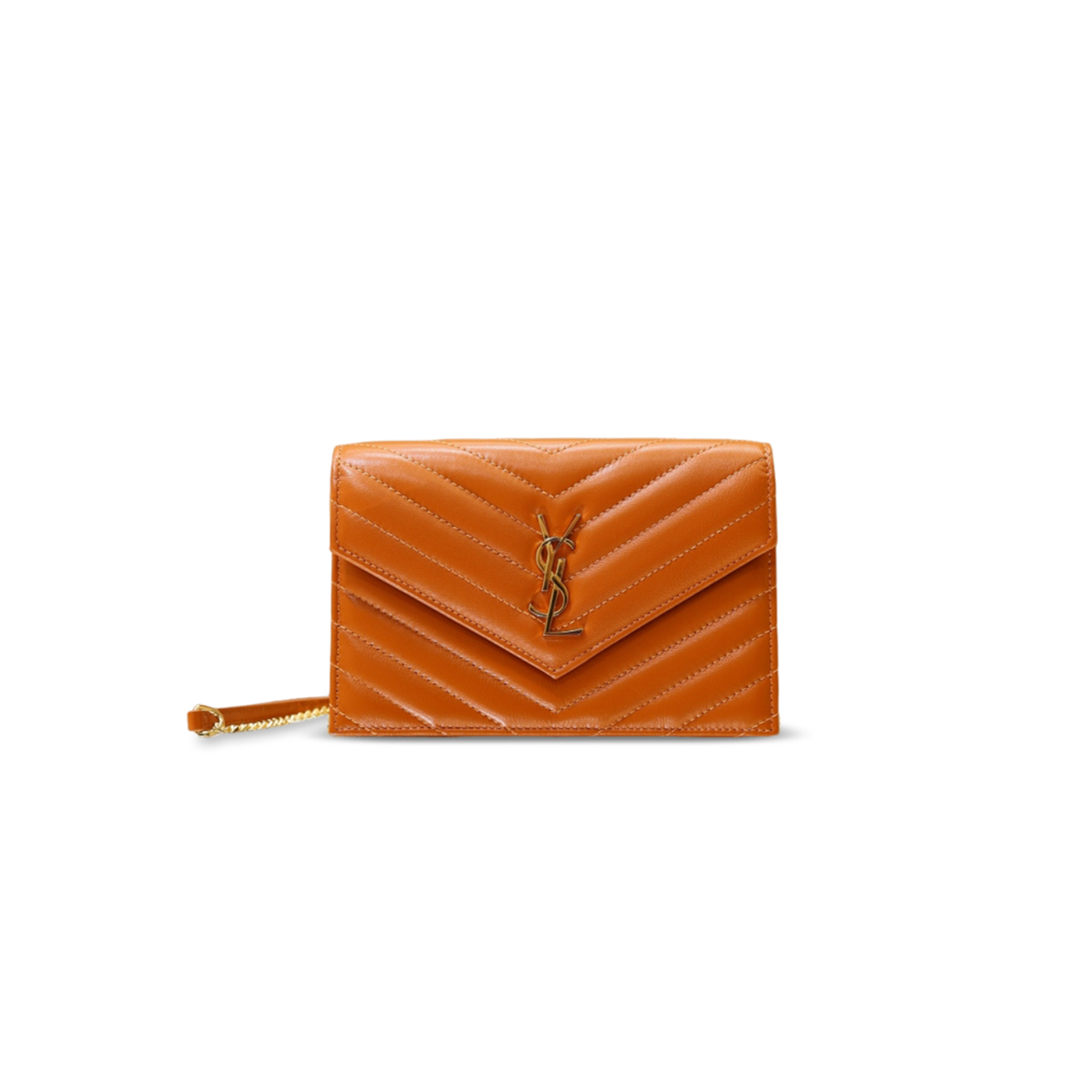YSL CASSANDRE ENVELOPE CHAIN WALLET IN LAMBSKIN 393953 (19*11.5*4cm) YSL CASSANDRE ENVELOPE CHAIN WALLET IN LAMBSKIN 393953 (19*11.5*4cm)